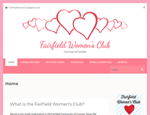 Tablet Screenshot of fairfieldwomensclub.org